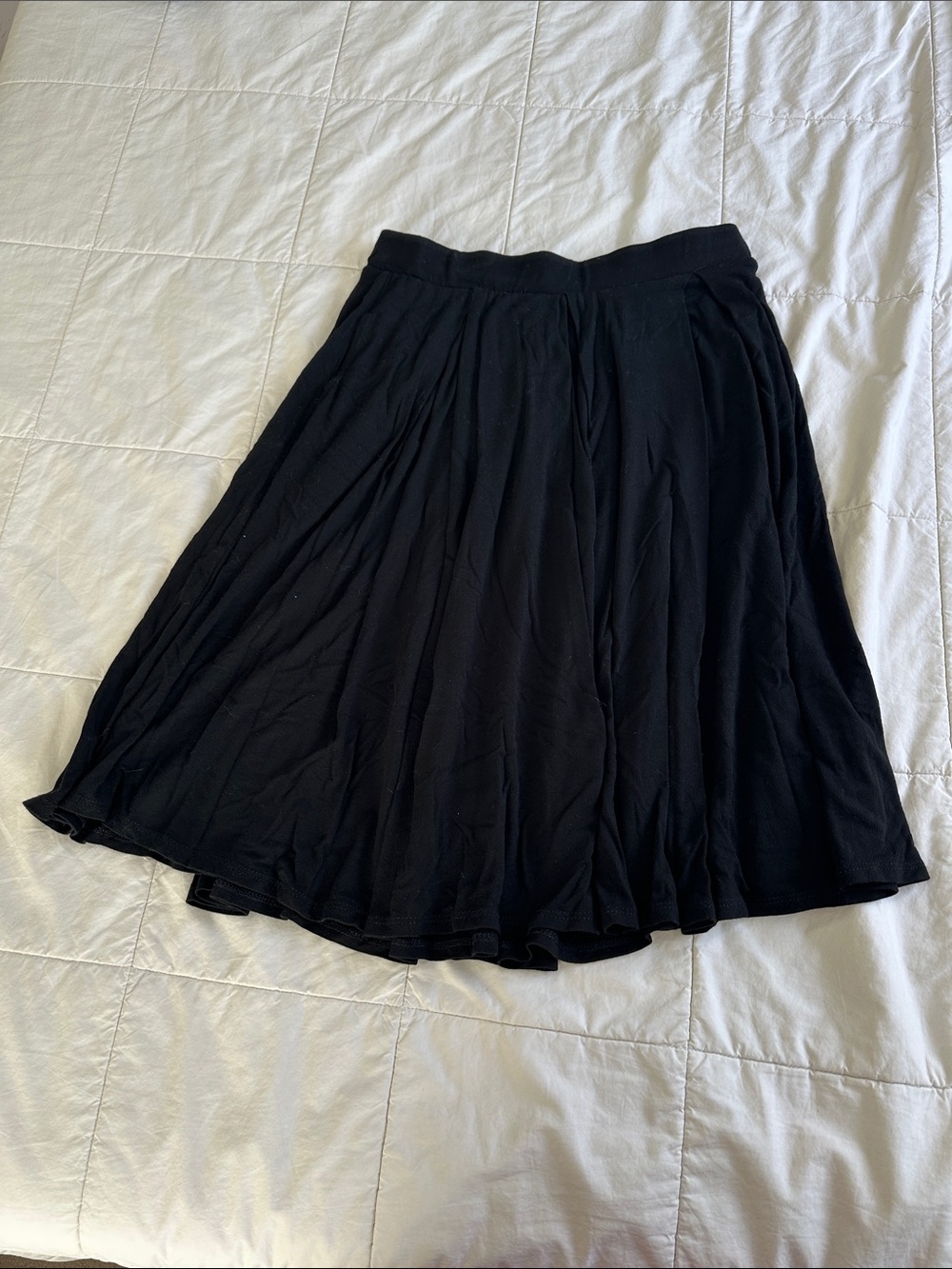 Black Pleated Women's Skirt - Classic circle skirt - bin 2